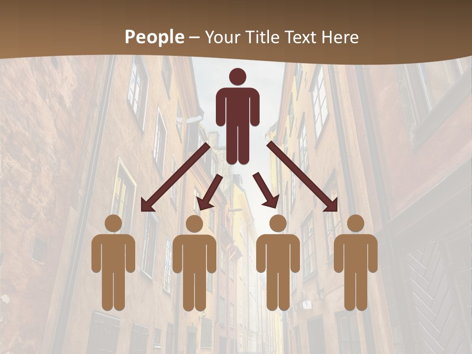 Narrow Perspective Window PowerPoint Template