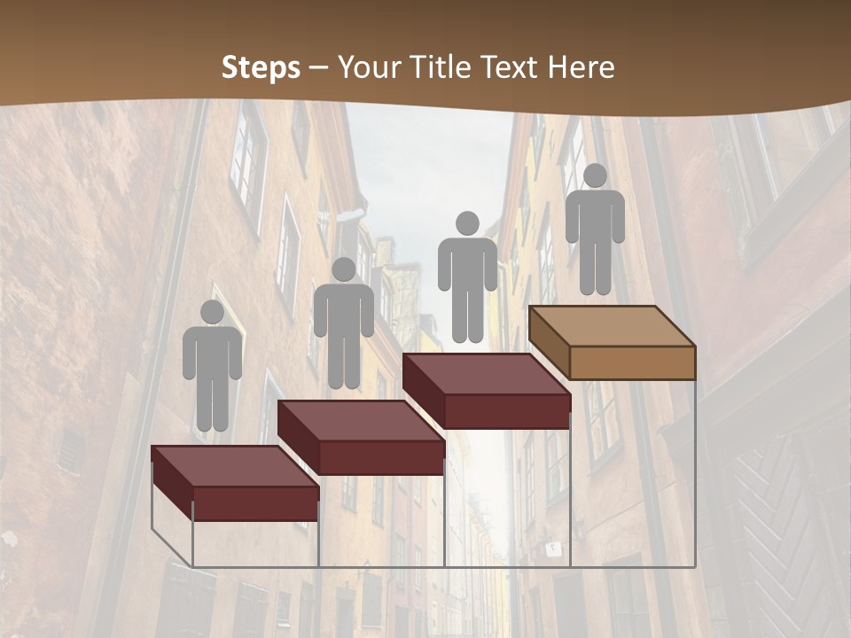 Narrow Perspective Window PowerPoint Template
