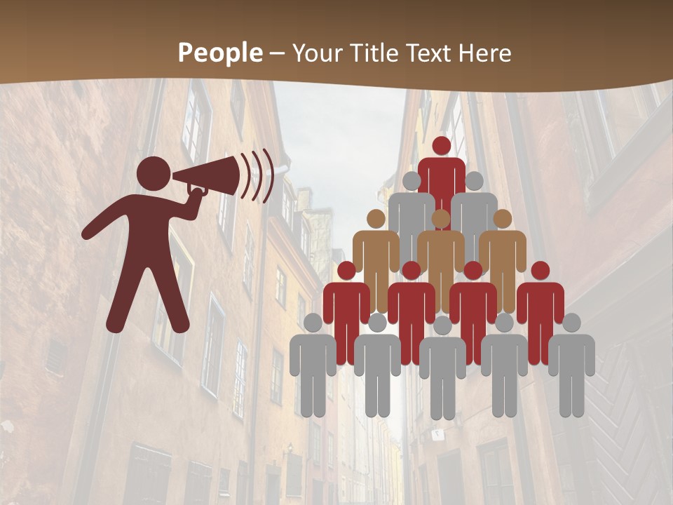 Narrow Perspective Window PowerPoint Template