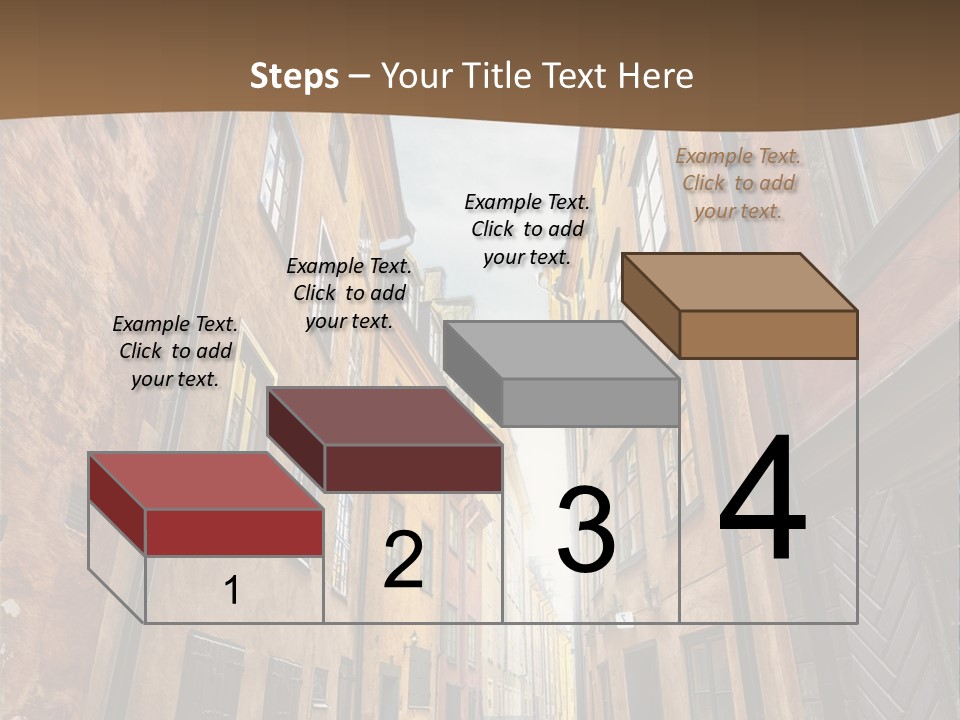 Narrow Perspective Window PowerPoint Template