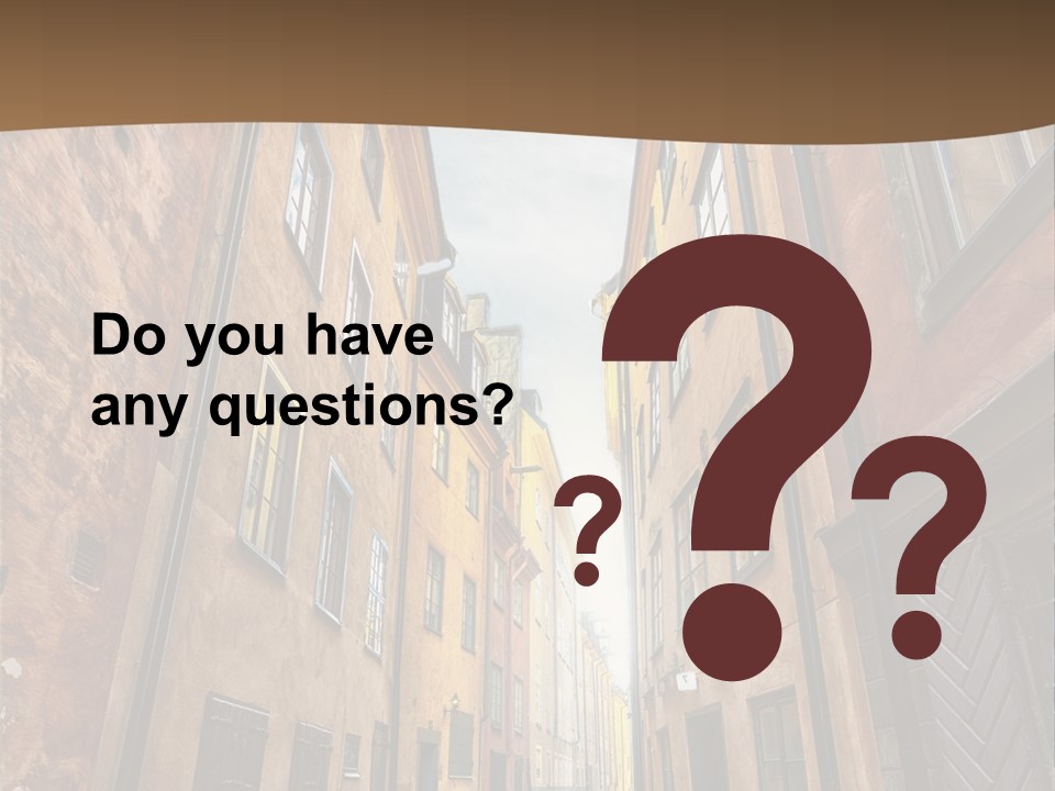 Narrow Perspective Window PowerPoint Template