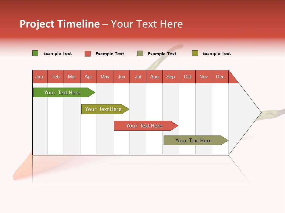 Two Orange Hot Peppers On A White Background PowerPoint Template