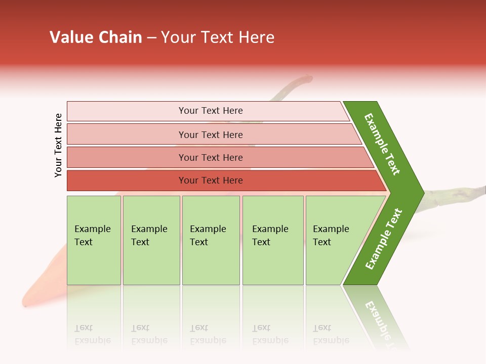 Two Orange Hot Peppers On A White Background PowerPoint Template