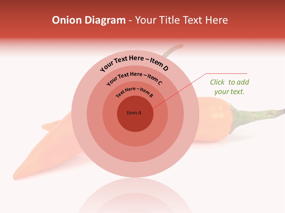 Two Orange Hot Peppers On A White Background PowerPoint Template