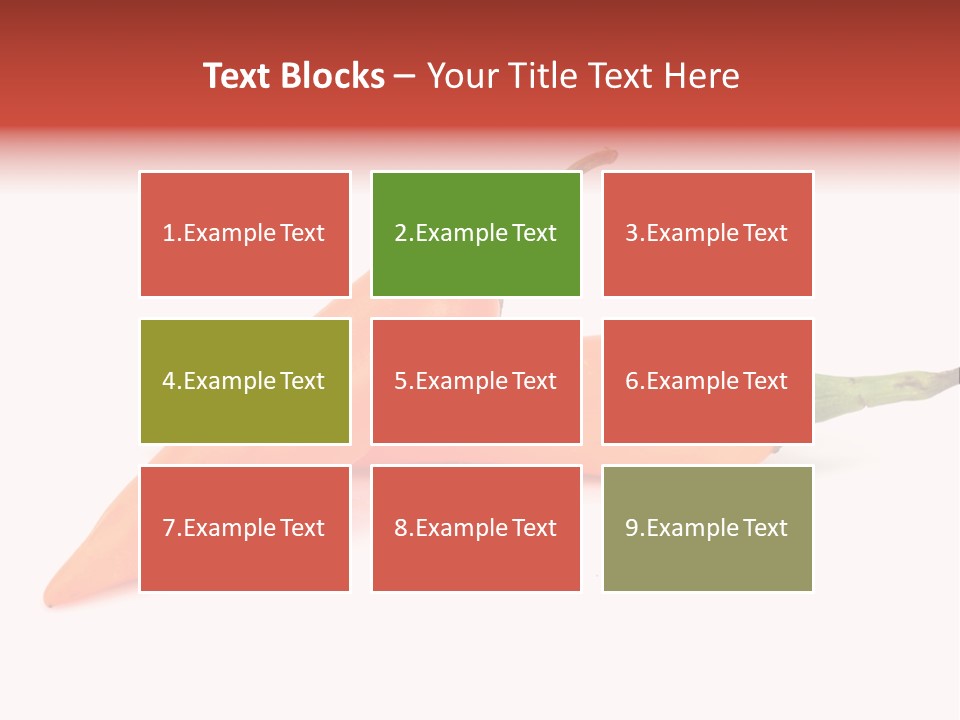 Two Orange Hot Peppers On A White Background PowerPoint Template