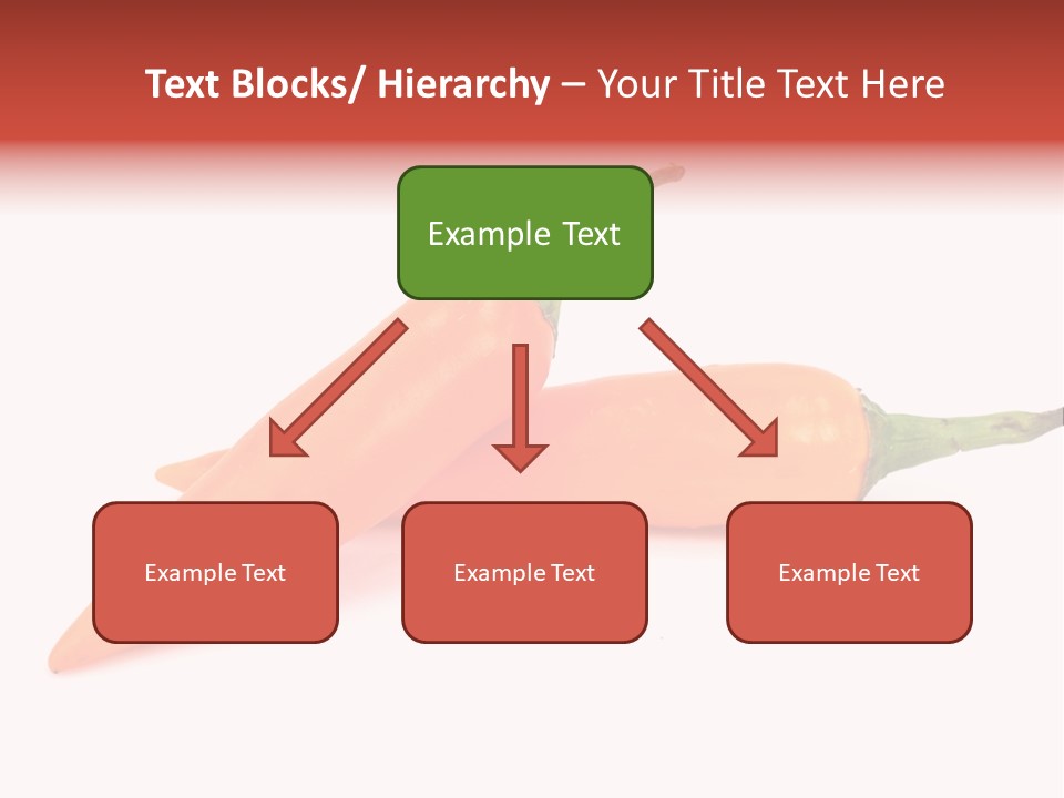 Two Orange Hot Peppers On A White Background PowerPoint Template