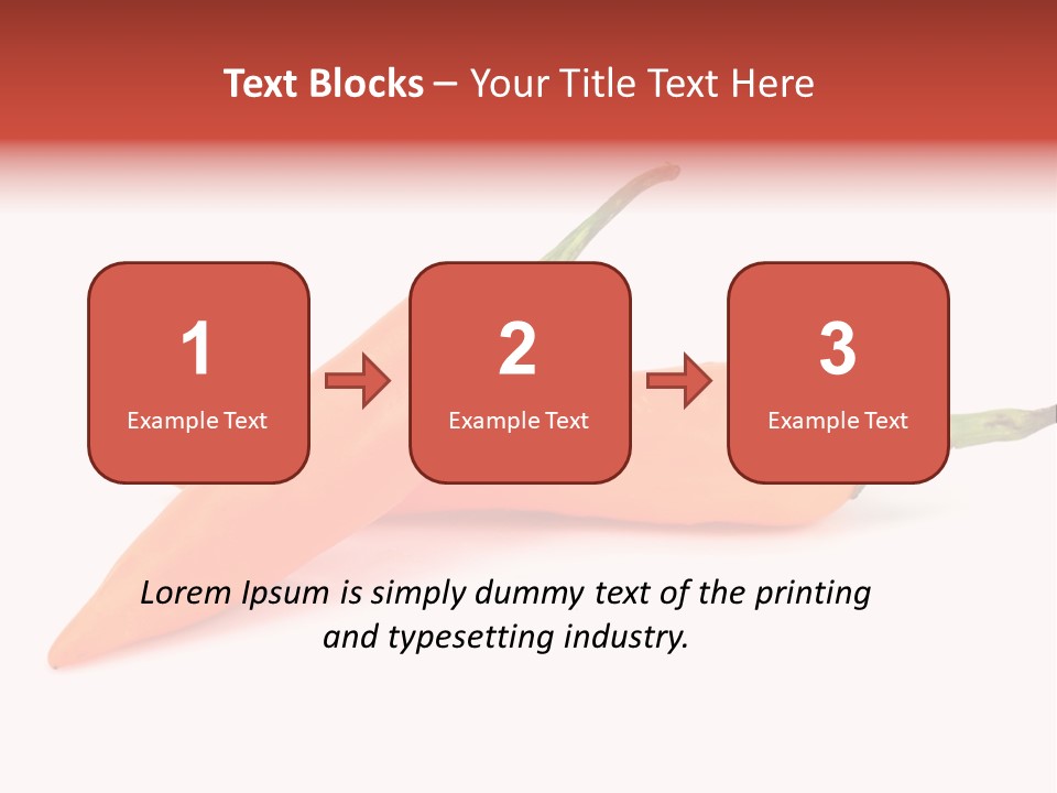 Two Orange Hot Peppers On A White Background PowerPoint Template
