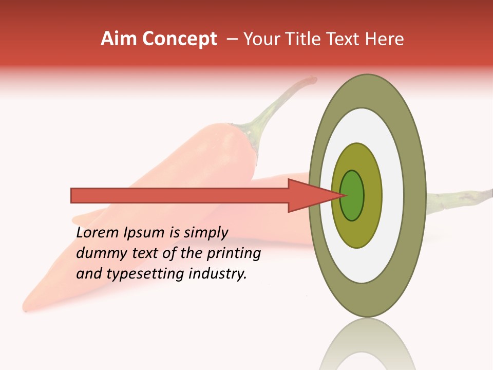 Two Orange Hot Peppers On A White Background PowerPoint Template