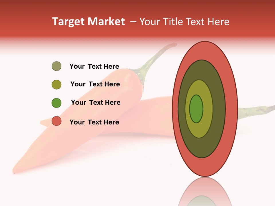 Two Orange Hot Peppers On A White Background PowerPoint Template