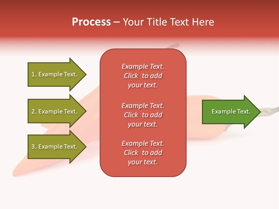 Two Orange Hot Peppers On A White Background PowerPoint Template