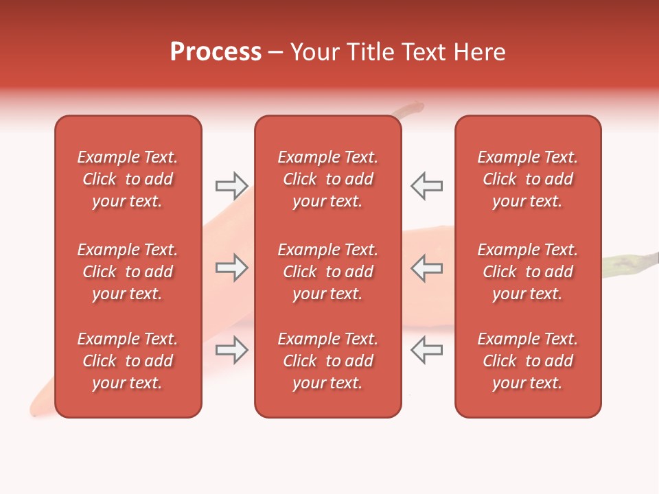 Two Orange Hot Peppers On A White Background PowerPoint Template