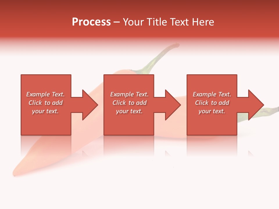 Two Orange Hot Peppers On A White Background PowerPoint Template