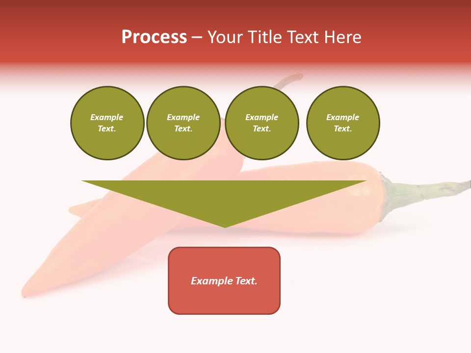 Two Orange Hot Peppers On A White Background PowerPoint Template