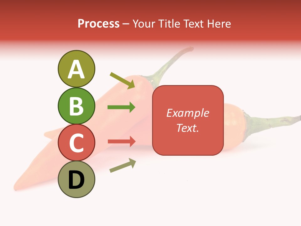 Two Orange Hot Peppers On A White Background PowerPoint Template