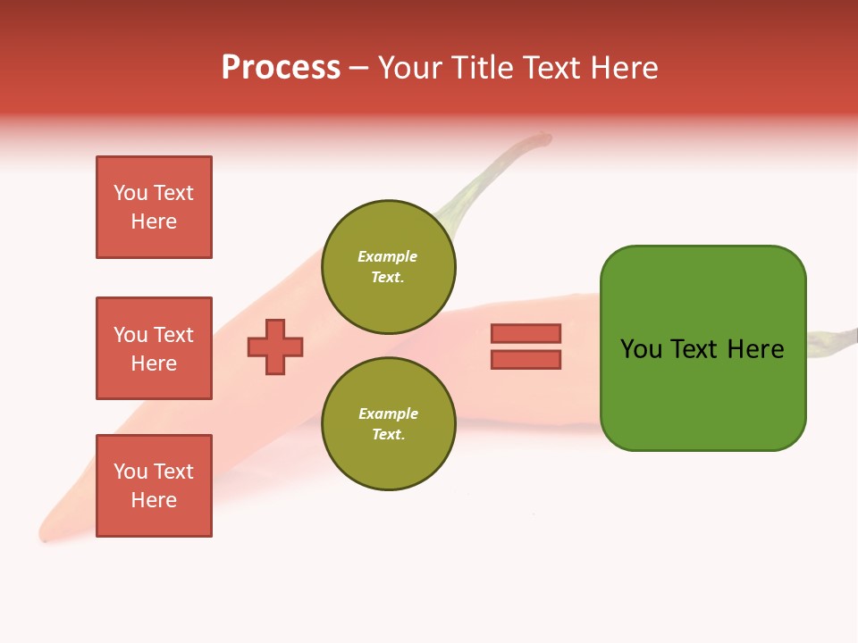 Two Orange Hot Peppers On A White Background PowerPoint Template