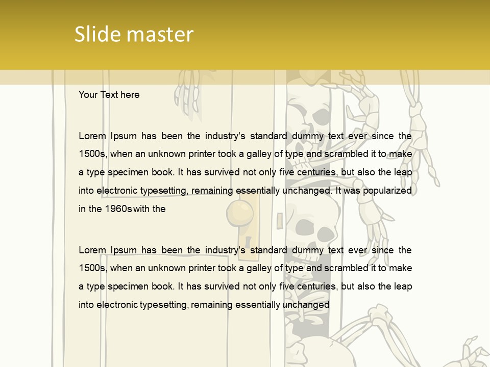 Locker Cabinet Isolated PowerPoint Template