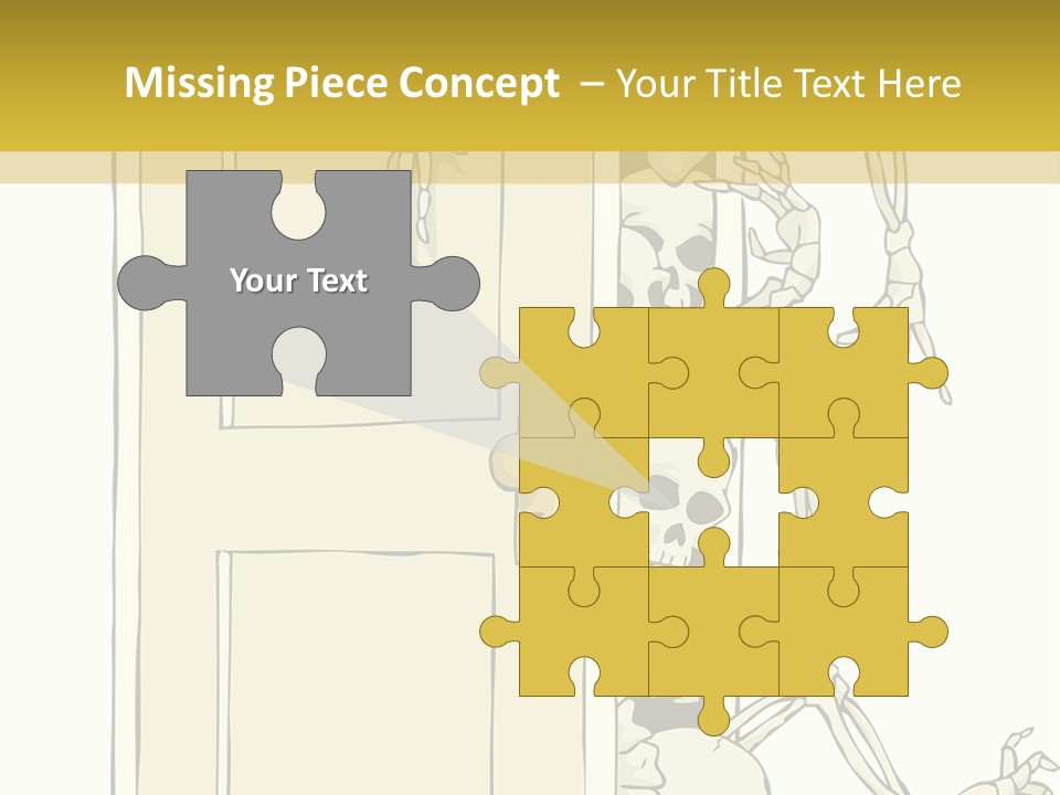 Locker Cabinet Isolated PowerPoint Template