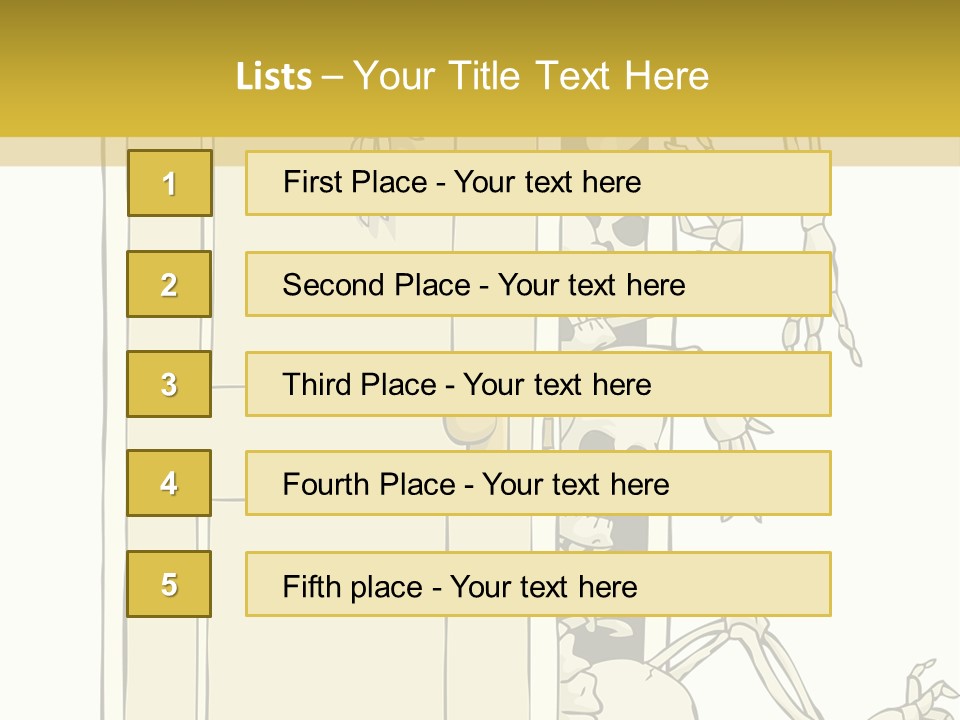 Locker Cabinet Isolated PowerPoint Template