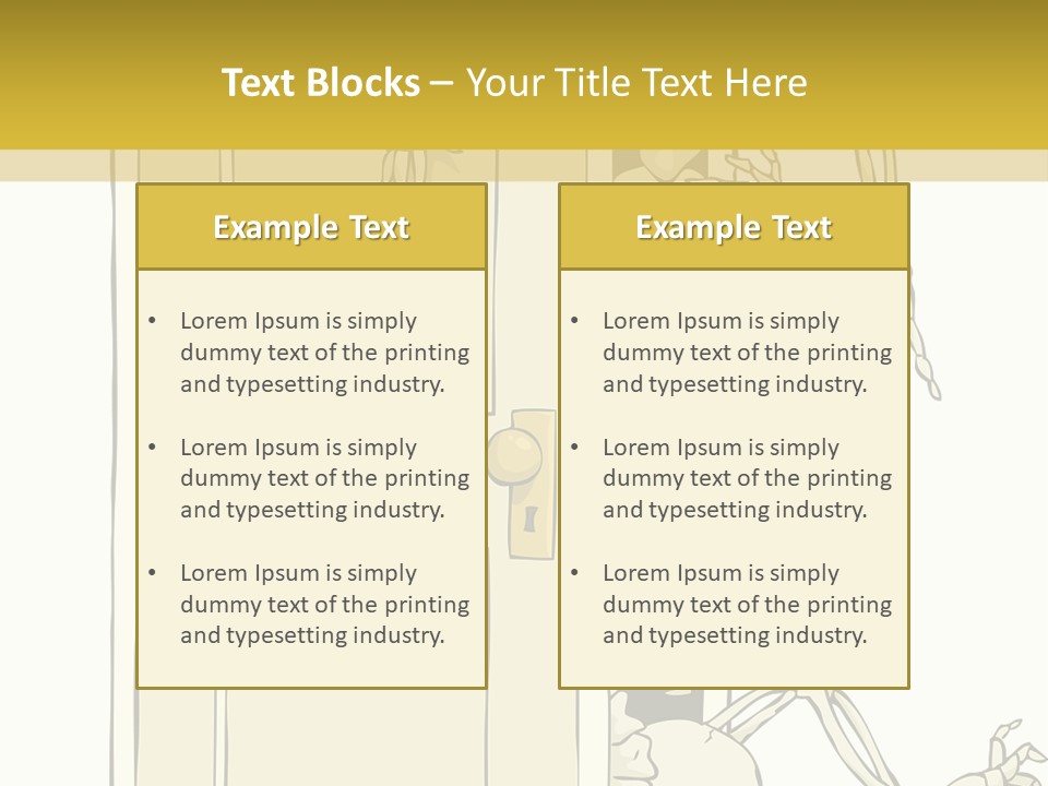 Locker Cabinet Isolated PowerPoint Template