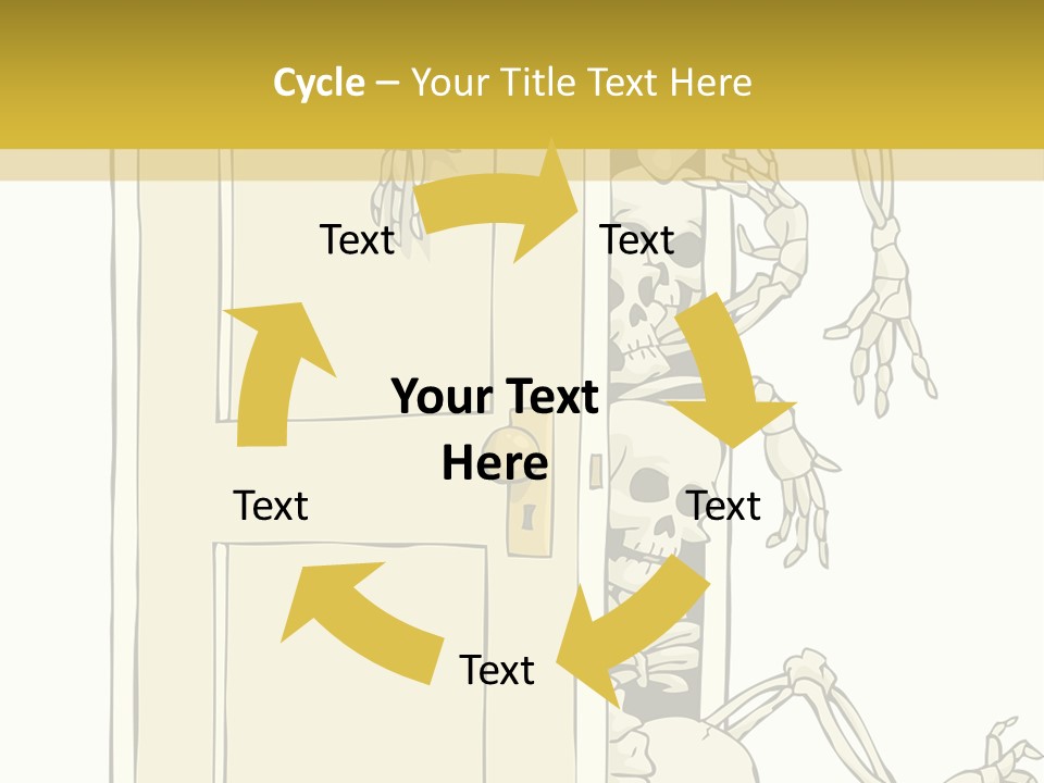 Locker Cabinet Isolated PowerPoint Template