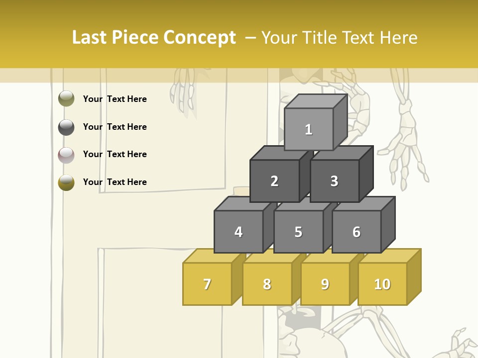 Locker Cabinet Isolated PowerPoint Template