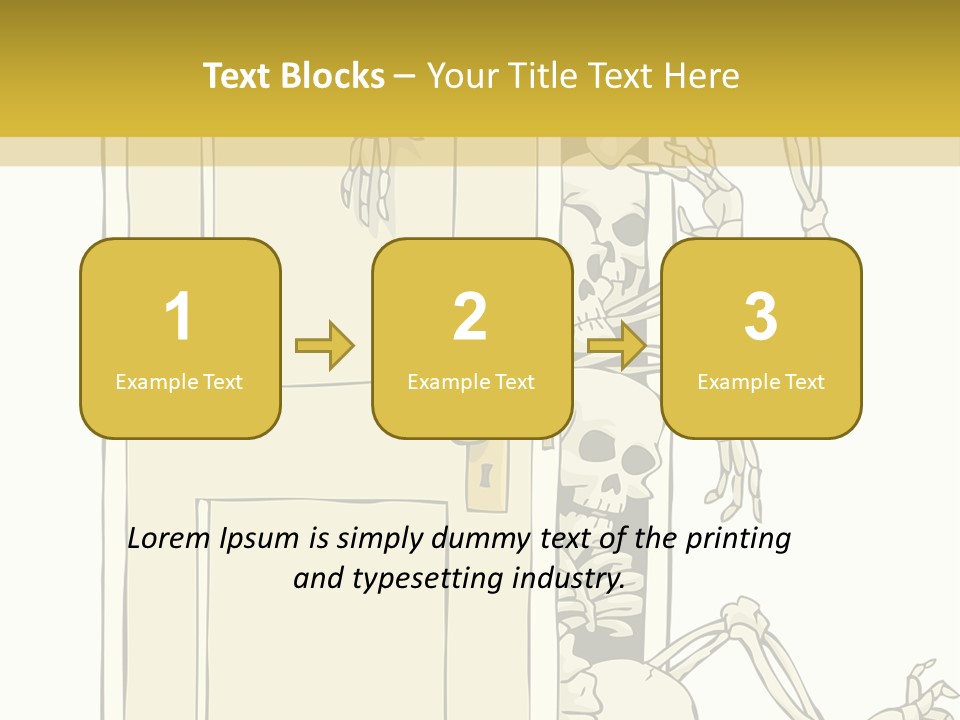Locker Cabinet Isolated PowerPoint Template