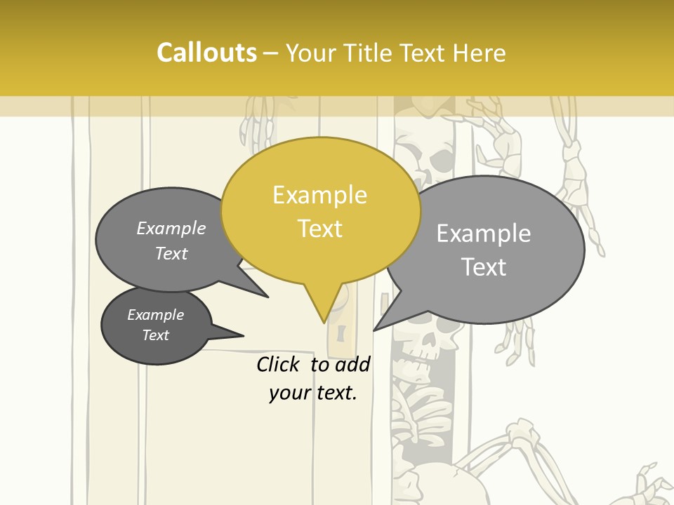 Locker Cabinet Isolated PowerPoint Template