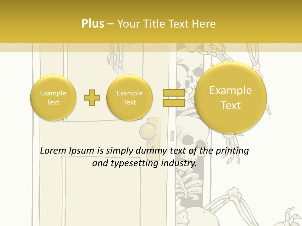 Locker Cabinet Isolated PowerPoint Template