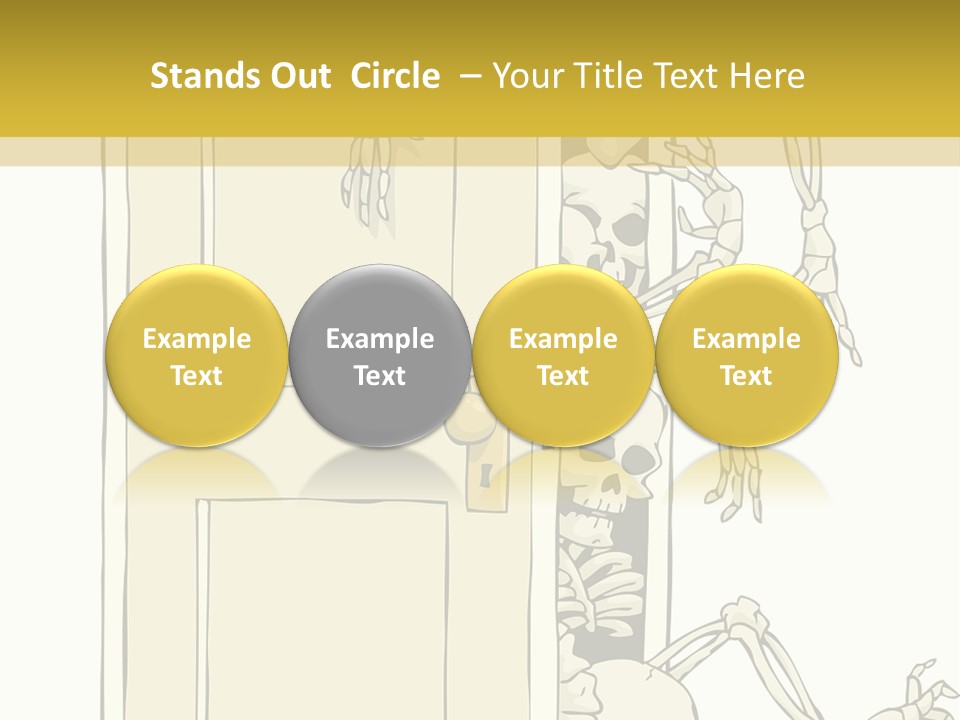 Locker Cabinet Isolated PowerPoint Template