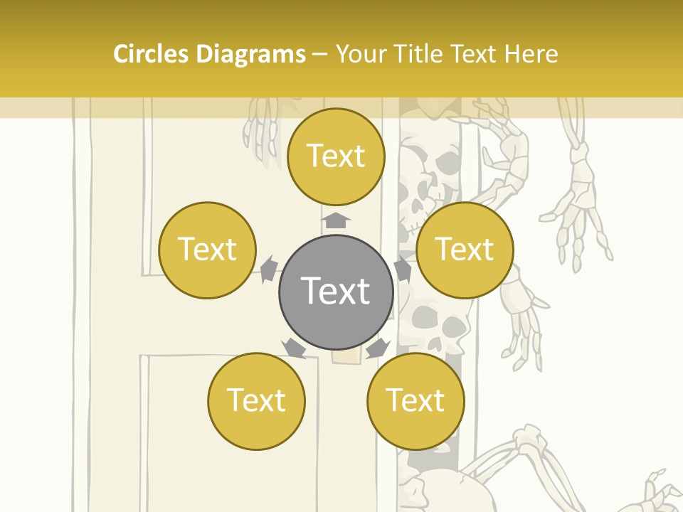 Locker Cabinet Isolated PowerPoint Template