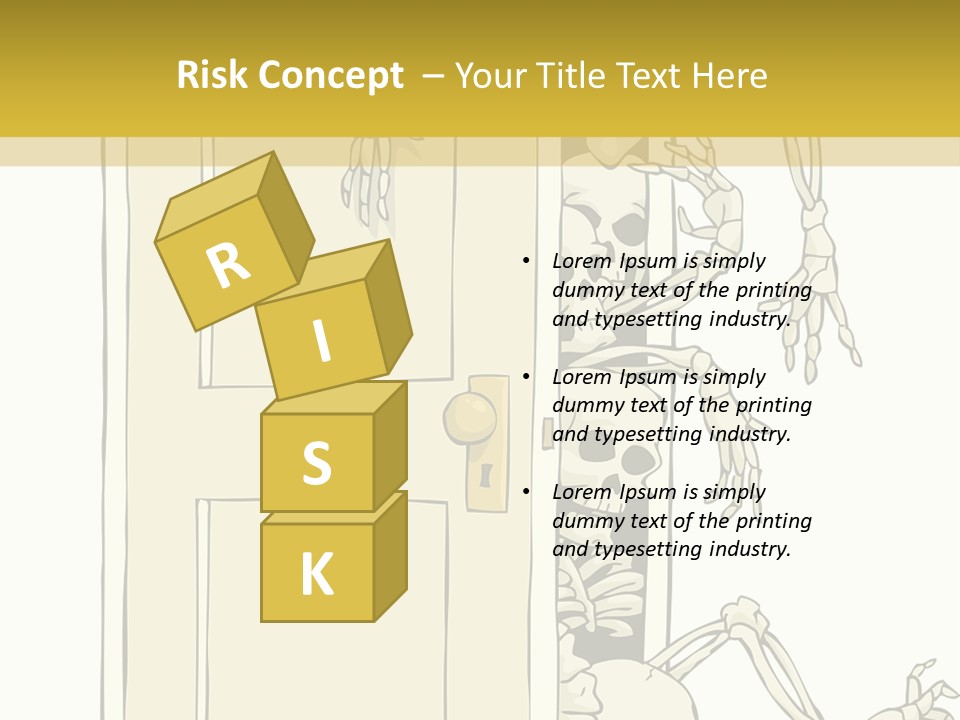 Locker Cabinet Isolated PowerPoint Template