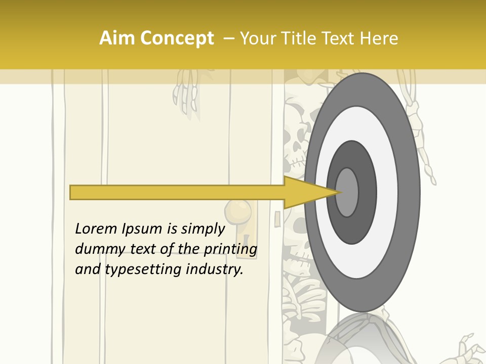 Locker Cabinet Isolated PowerPoint Template