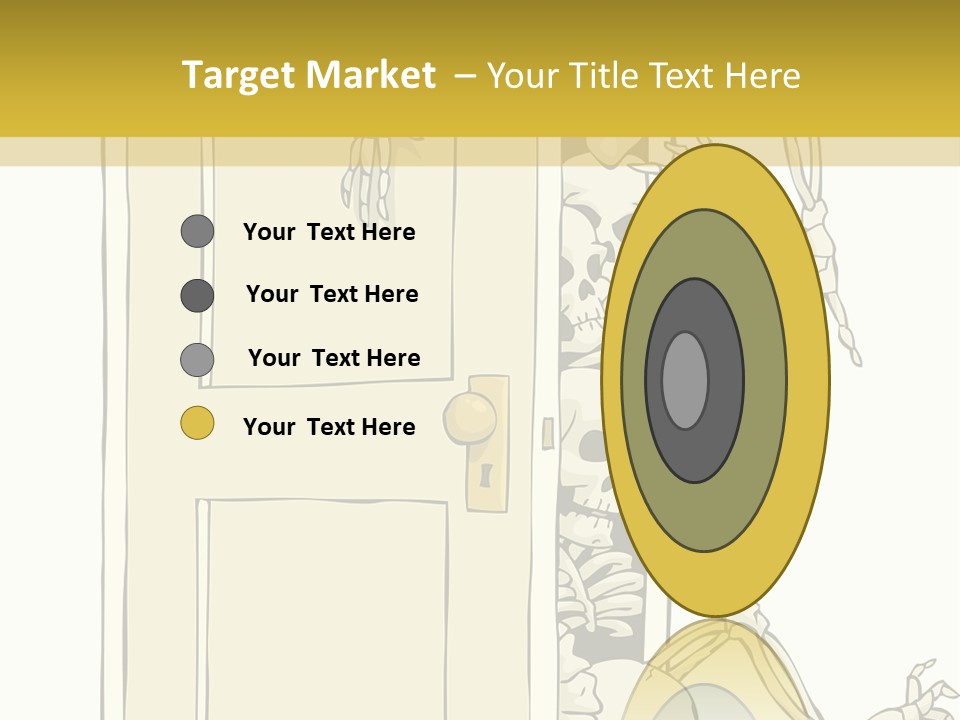 Locker Cabinet Isolated PowerPoint Template