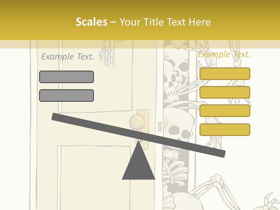 Locker Cabinet Isolated PowerPoint Template