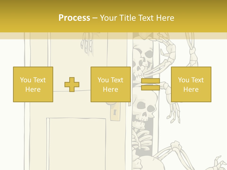 Locker Cabinet Isolated PowerPoint Template