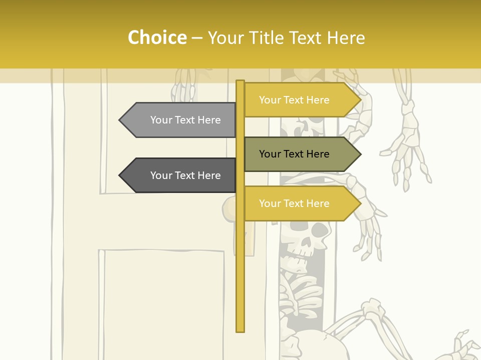 Locker Cabinet Isolated PowerPoint Template