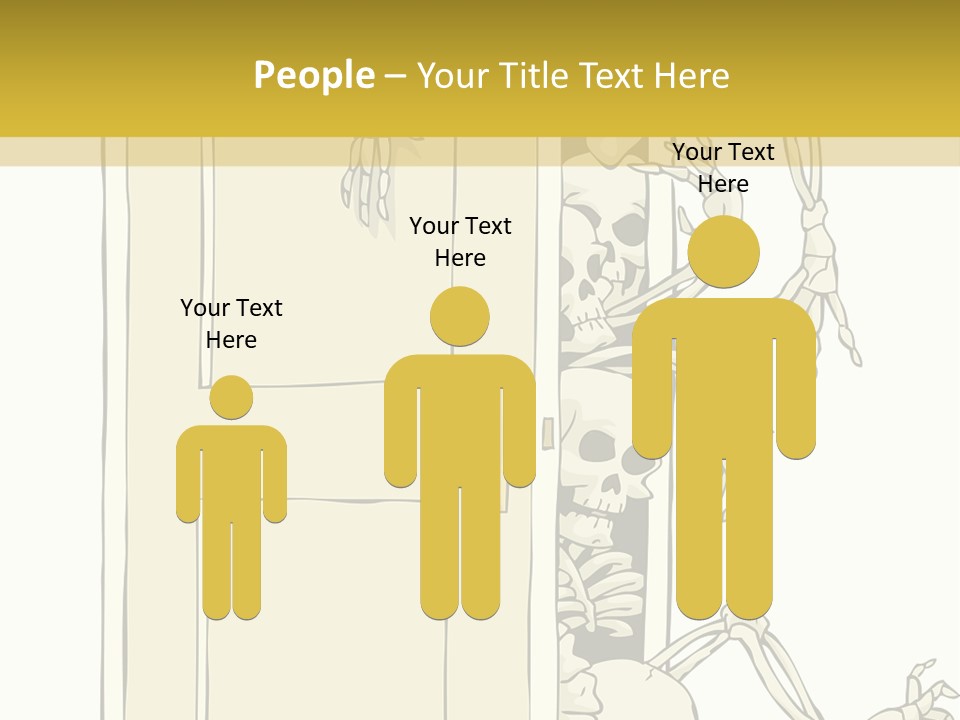 Locker Cabinet Isolated PowerPoint Template