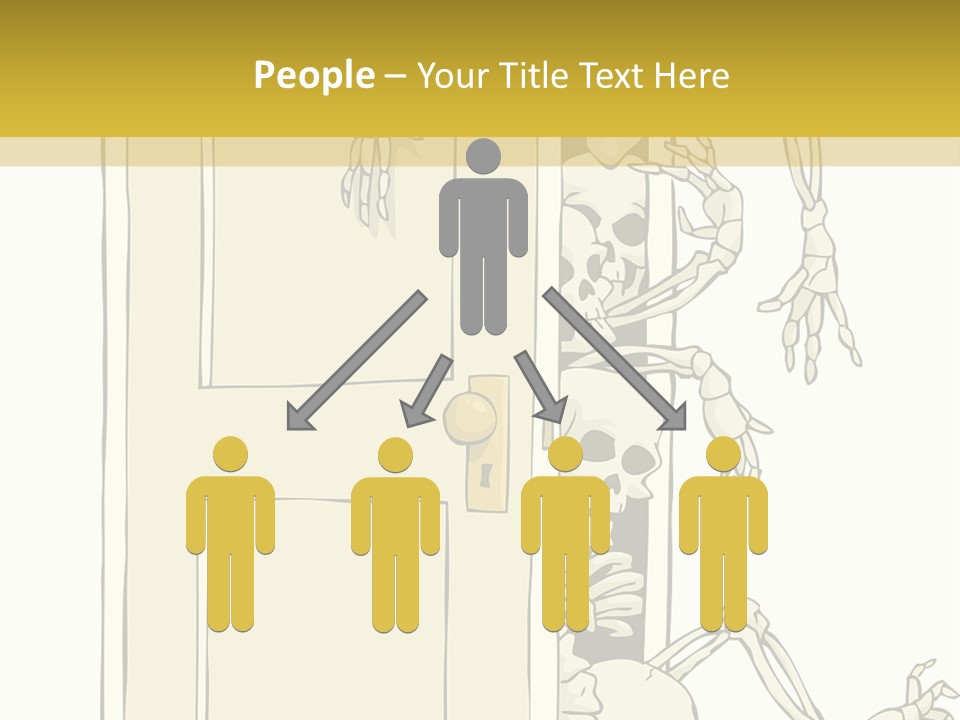 Locker Cabinet Isolated PowerPoint Template