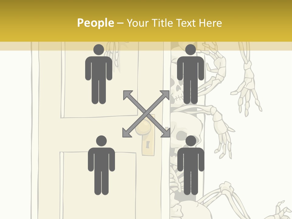 Locker Cabinet Isolated PowerPoint Template