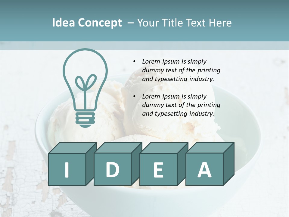 Seasonal Icecream Ice Cream PowerPoint Template