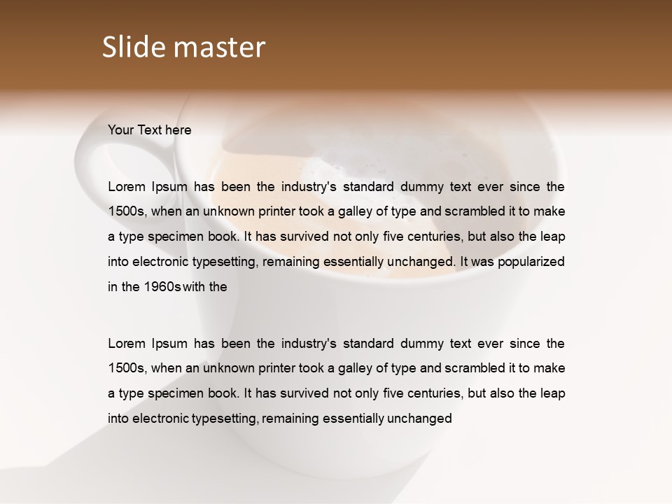 Food Cofee Closeup PowerPoint Template