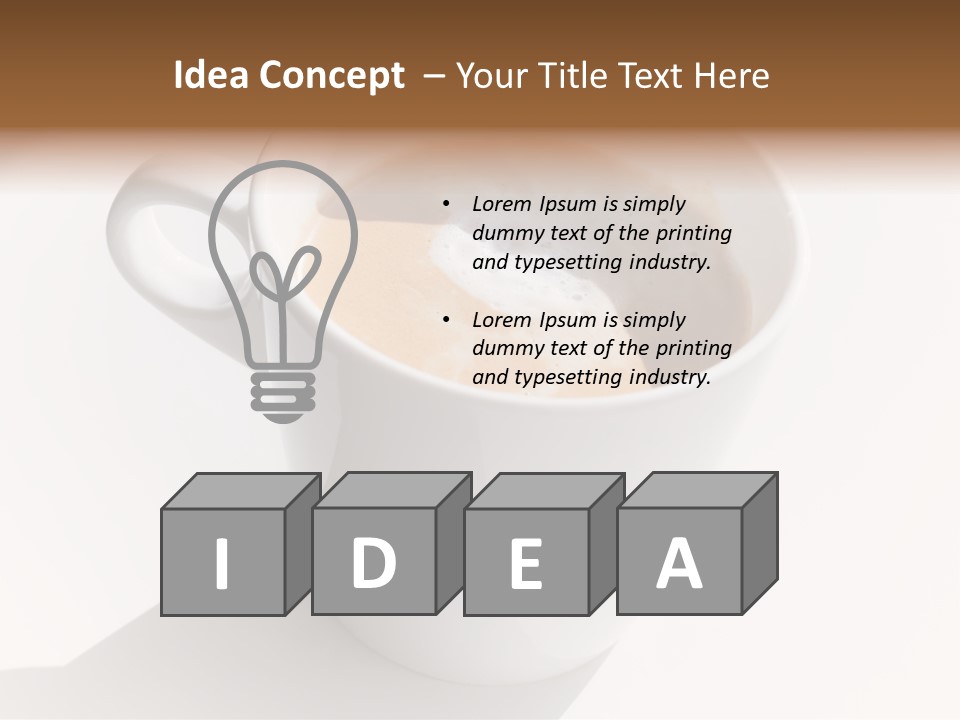 Food Cofee Closeup PowerPoint Template