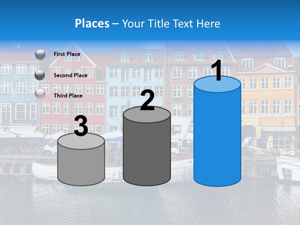 Beautiful Yacht Sea PowerPoint Template