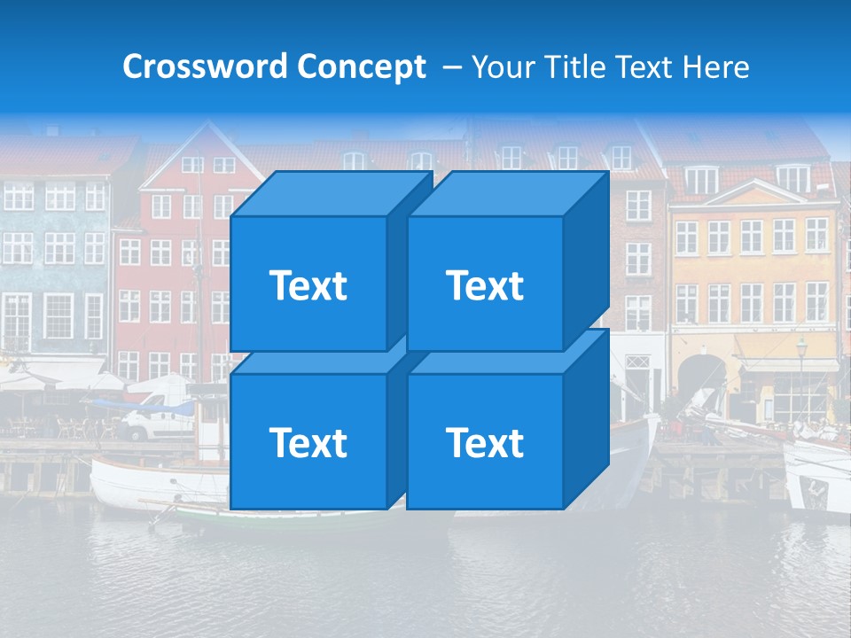 Beautiful Yacht Sea PowerPoint Template