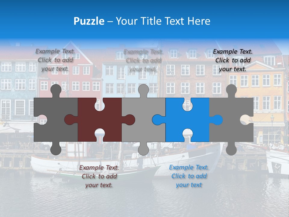 Beautiful Yacht Sea PowerPoint Template