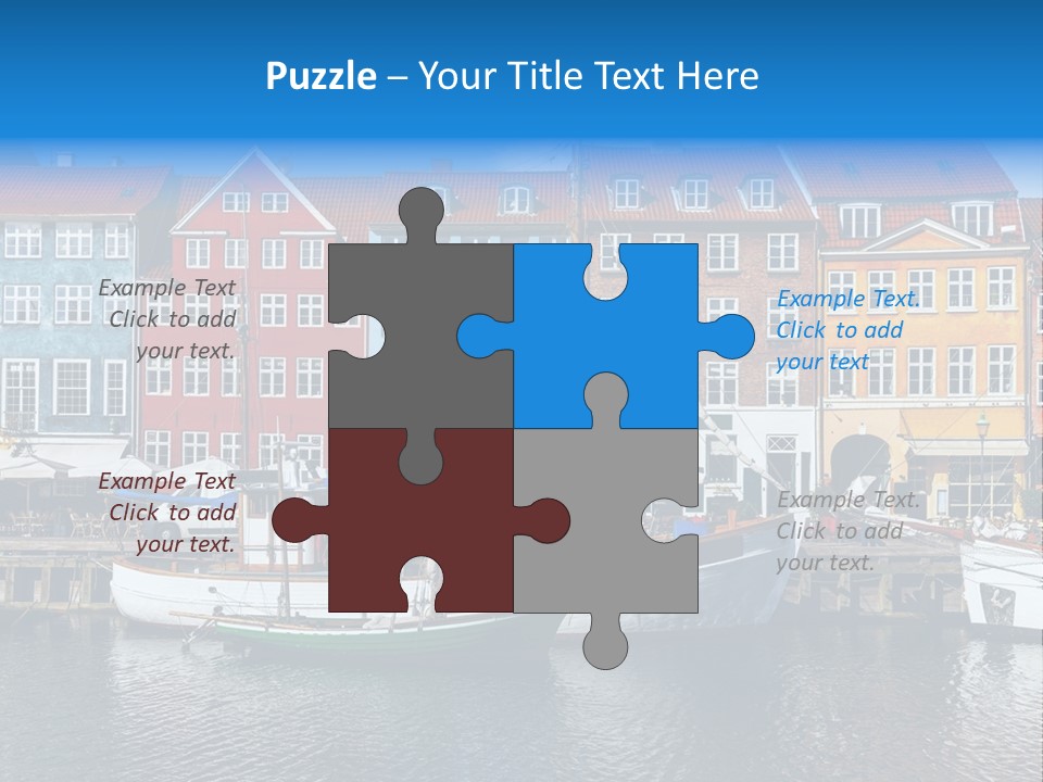 Beautiful Yacht Sea PowerPoint Template