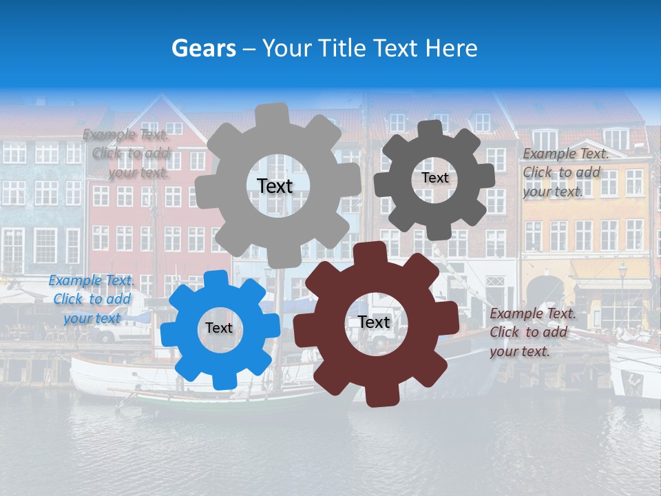 Beautiful Yacht Sea PowerPoint Template