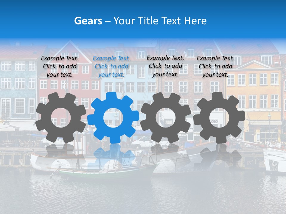 Beautiful Yacht Sea PowerPoint Template