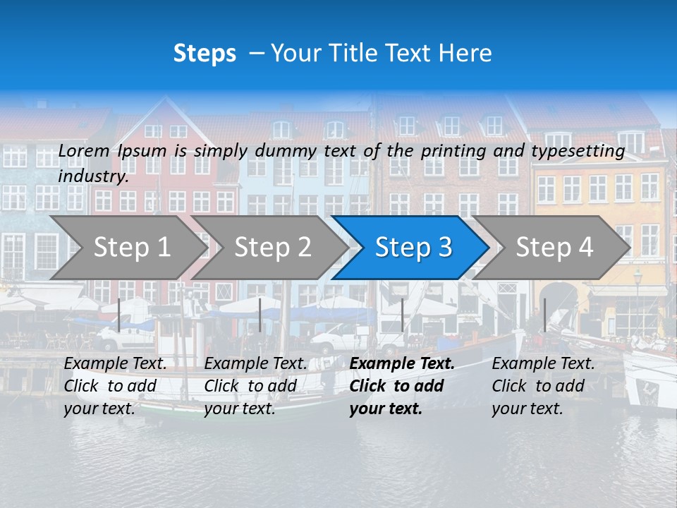 Beautiful Yacht Sea PowerPoint Template