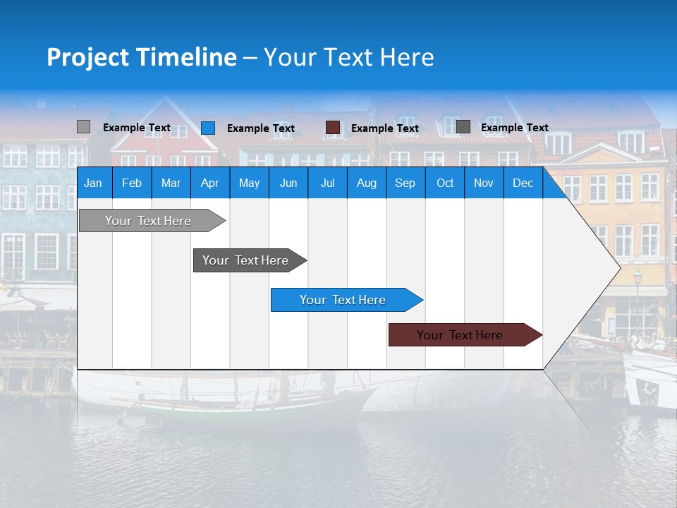 Beautiful Yacht Sea PowerPoint Template